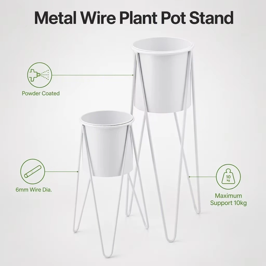 Metal Indoor Outdoor Flower Pot Plant Display Stand